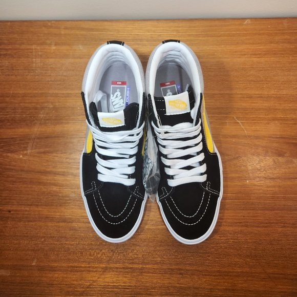 NWT VANS Professional BMX Sk8-Hi Suede/ Canvas Black/ Gray/ Gold Men (8.0) - Picture 3 of 16